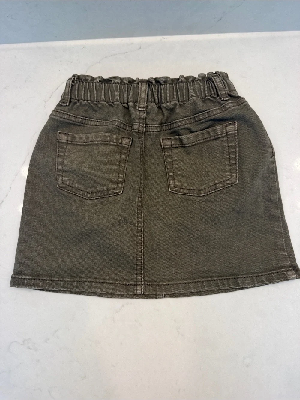 Cat & Jack Girls Brown Denim Skirt Size 6